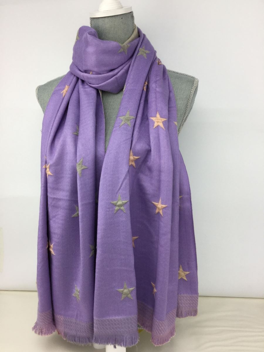 Star pashmina - Lilac