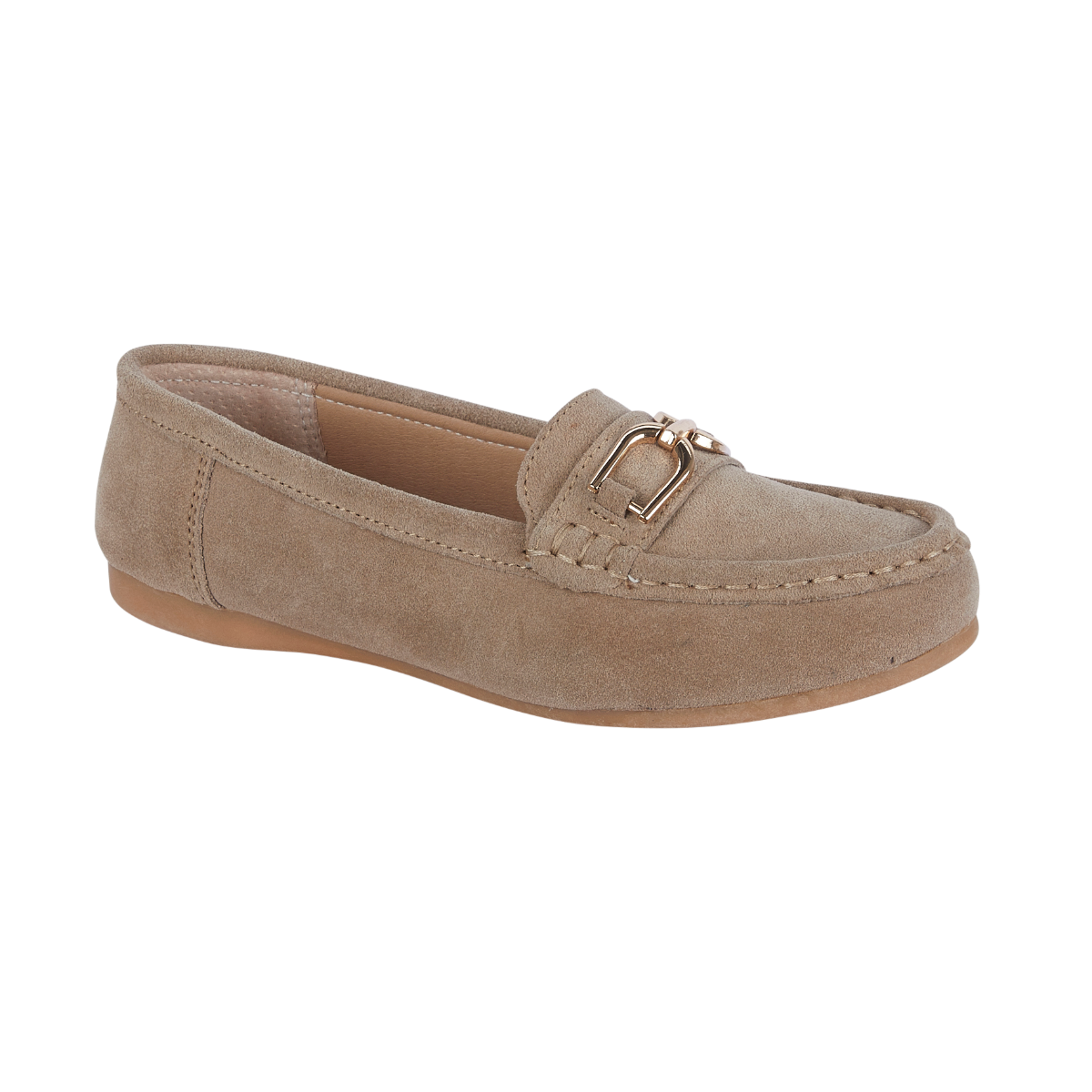 Suede loafers - Taupe