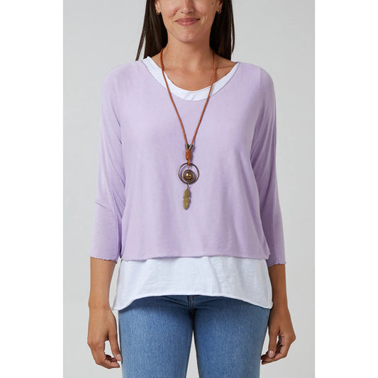 Double layer top - Lilac