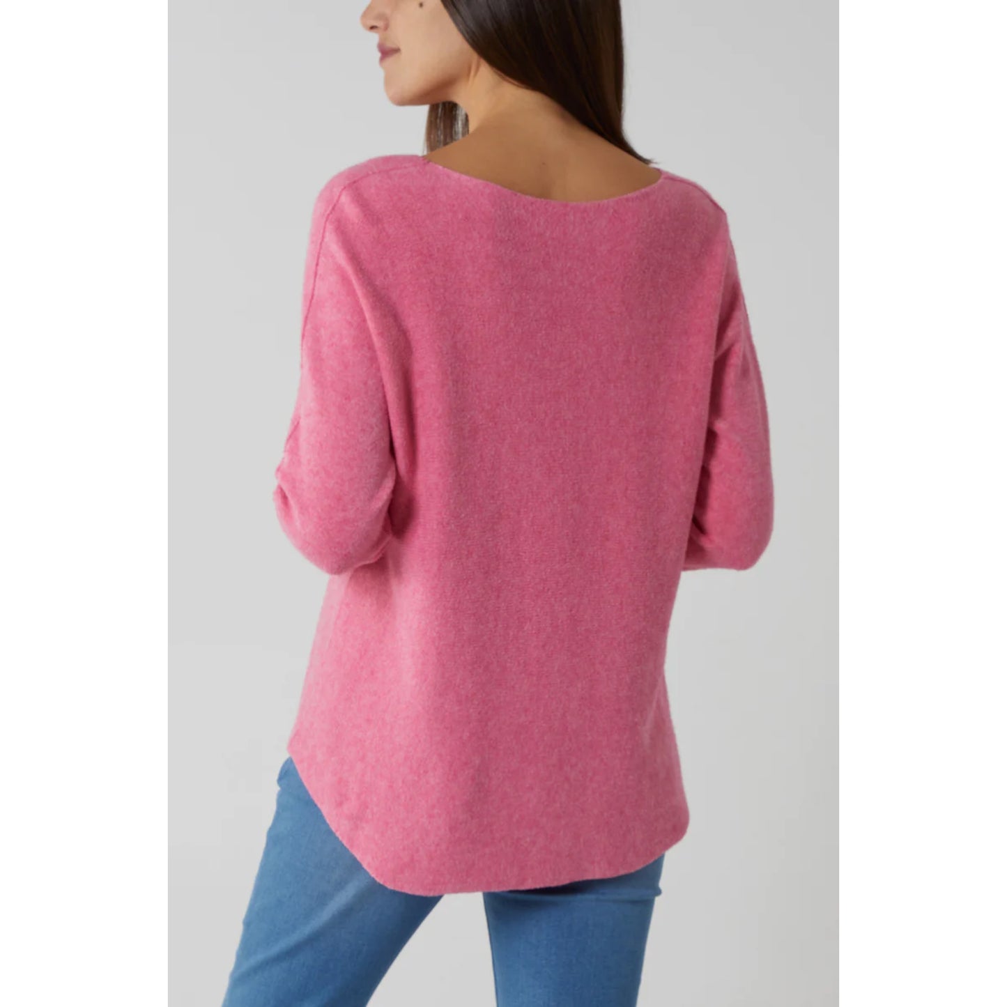 Pull bords francs - Rose vif