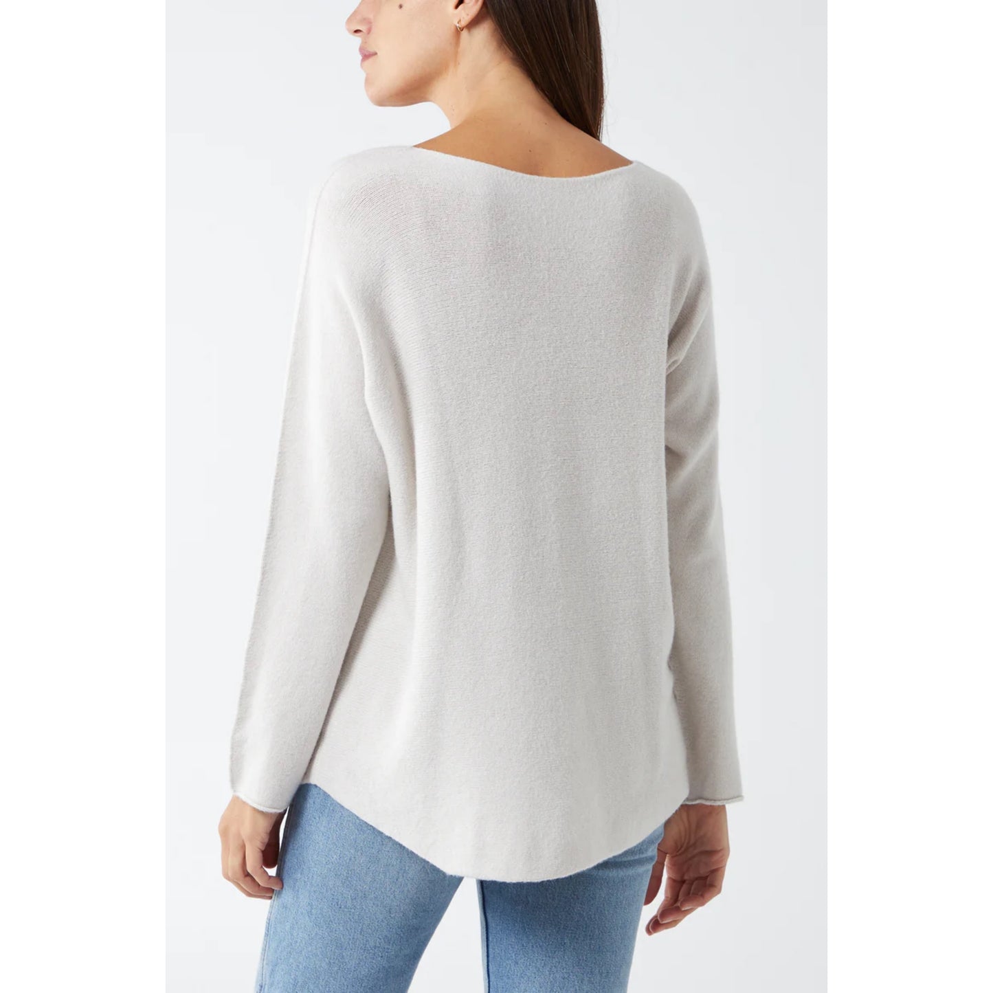 Pull bords francs - Crème