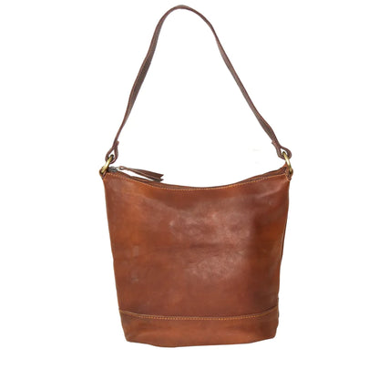 Acorn - waxed leather shoulder bag