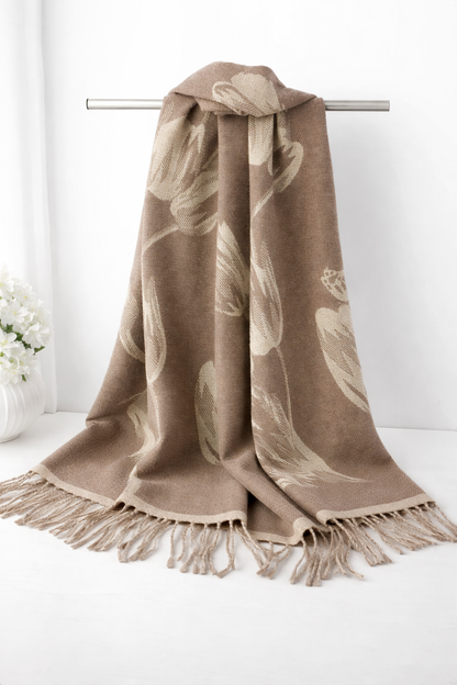 Tulip pashmina - Brown