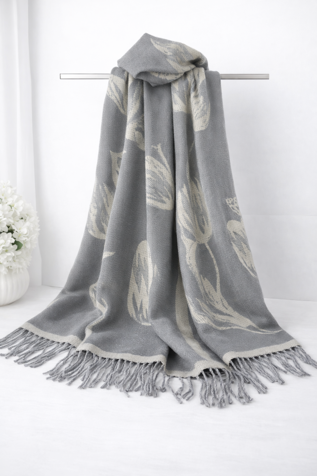 Tulip pashmina - Grey