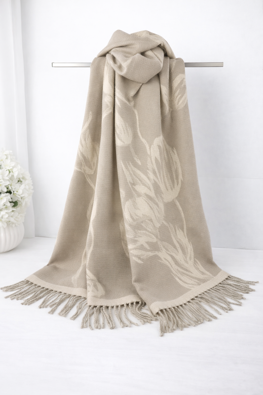 Tulip pashmina - Beige