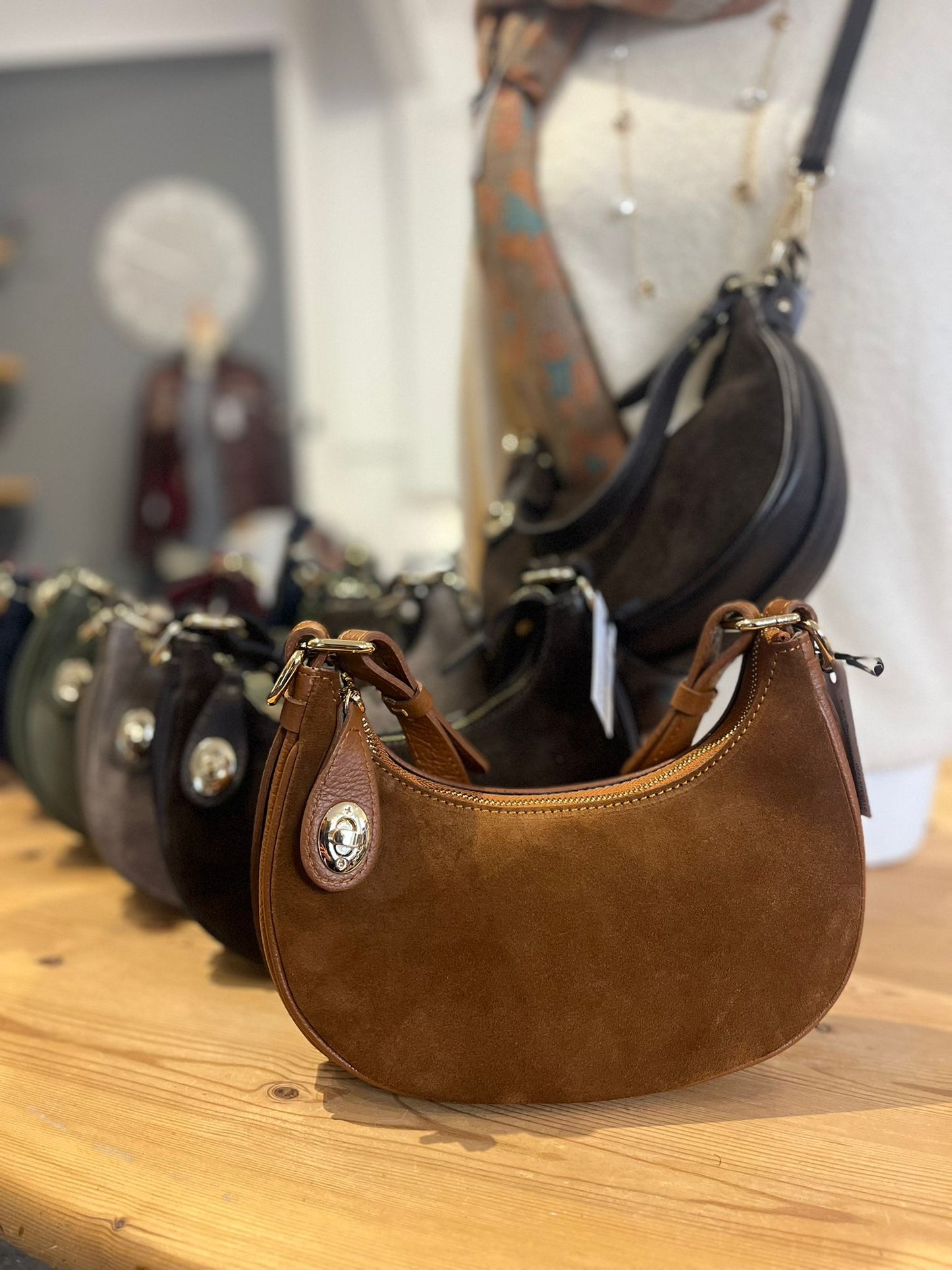 Margot - Suede shoulder bag