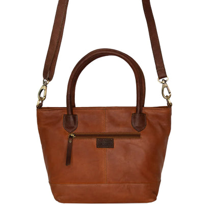 Ivy - waxed leather grab bag