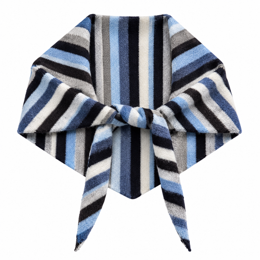 Triangular scarf - Blue