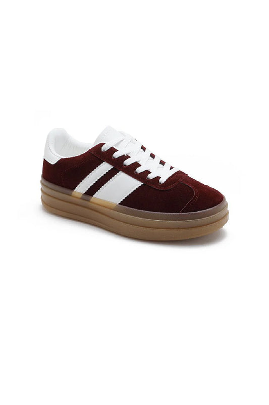 Trainers - Burgundy