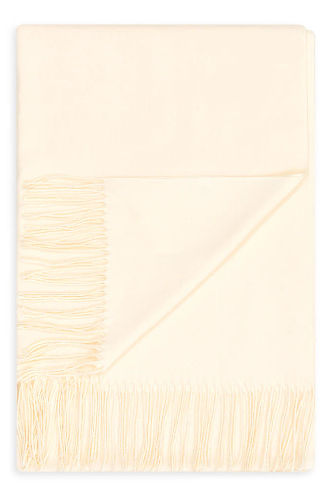 Plain pashmina - Cream