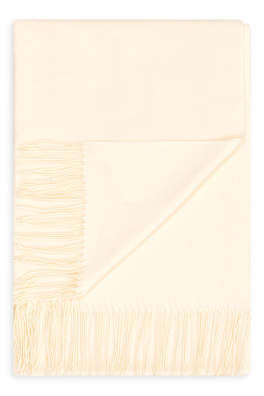Plain pashmina - Cream