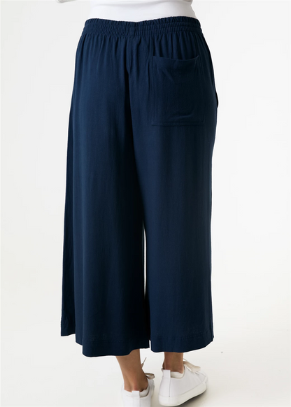 Linen culottes - Navy