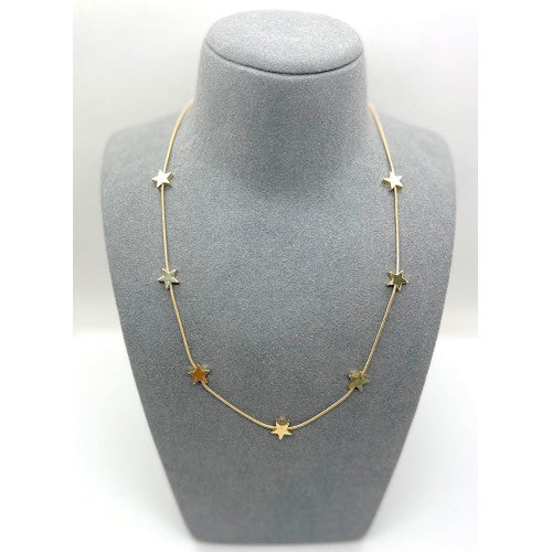 Star short necklace