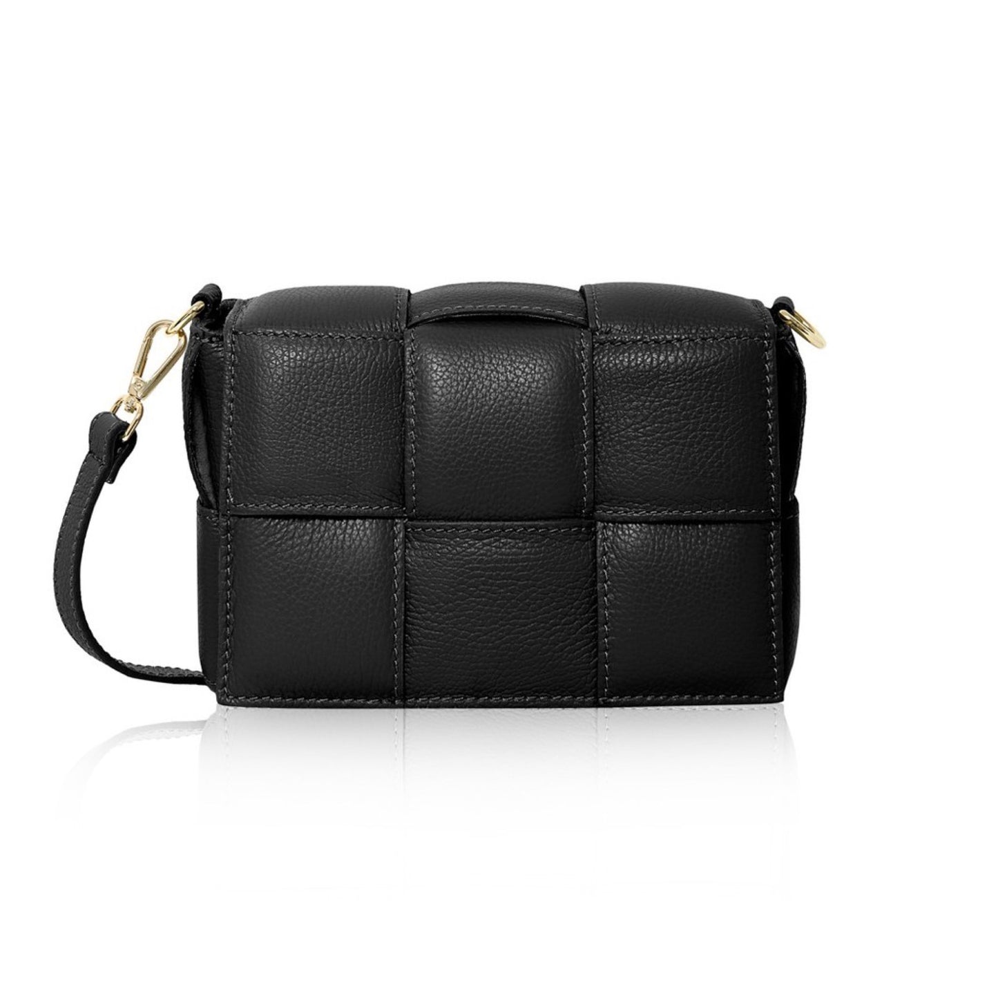 Anna - Woven leather box bag