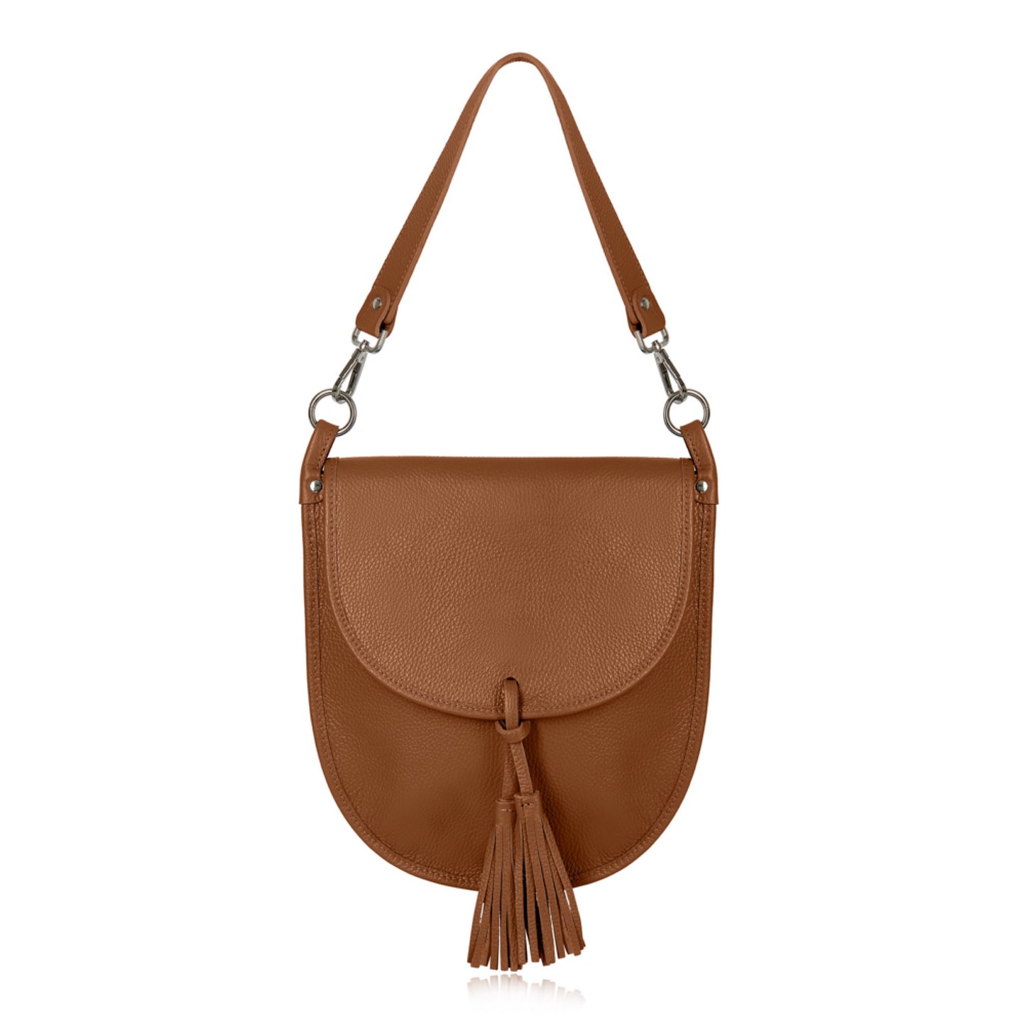 Mel - leather tassel saddle bag