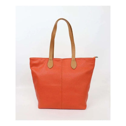 Willow - two tone leather tote