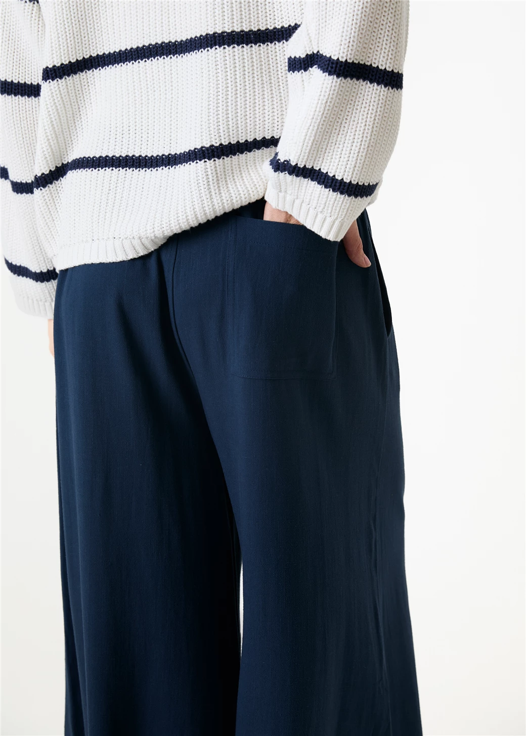 Linen culottes - Navy