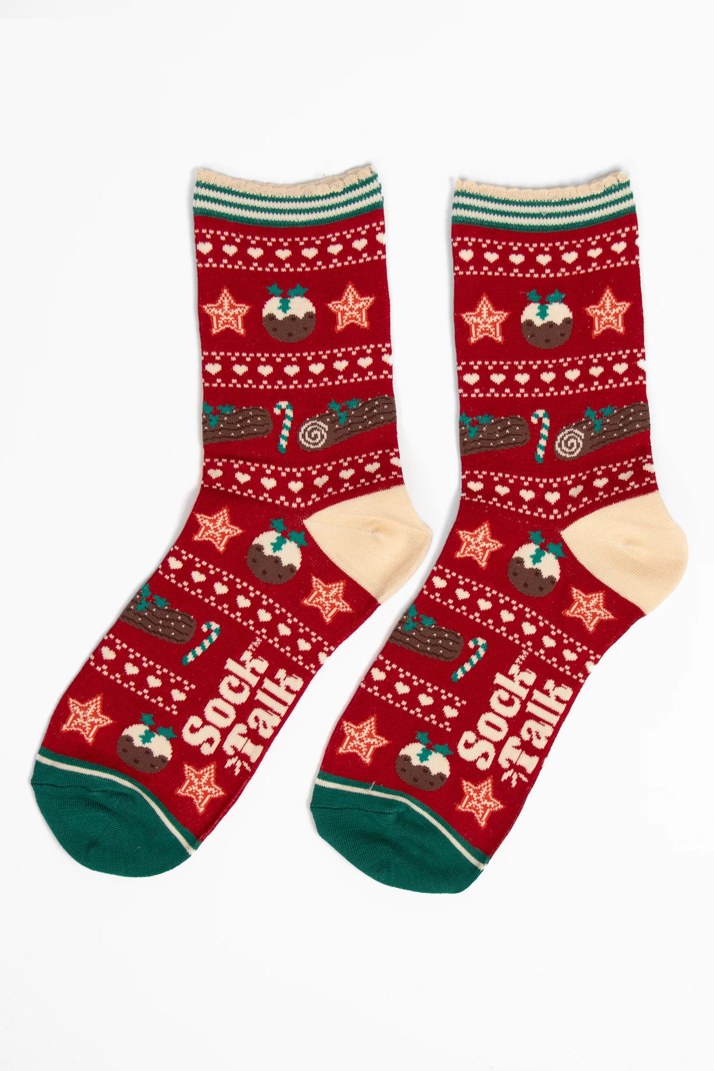 Christmas pudding socks