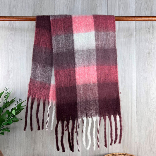 Winter scarf - Dusky pink