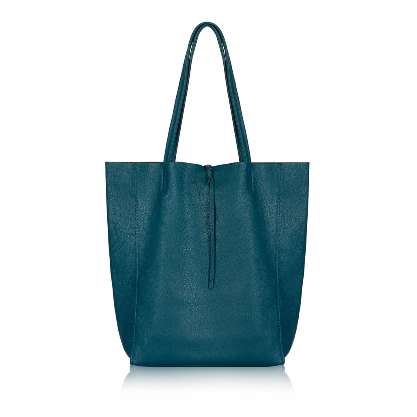Everly - open top leather shopper