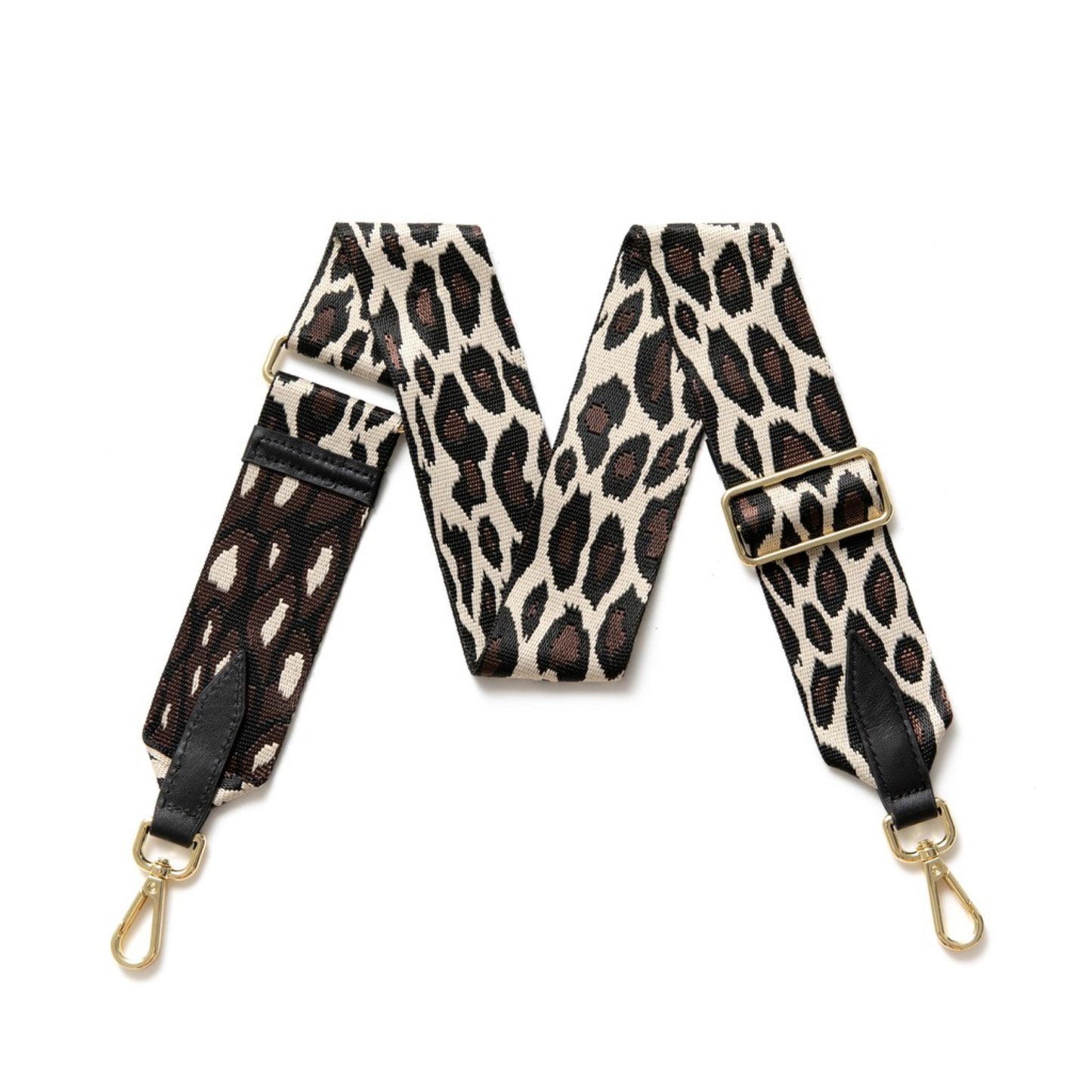 Leopard print bag strap