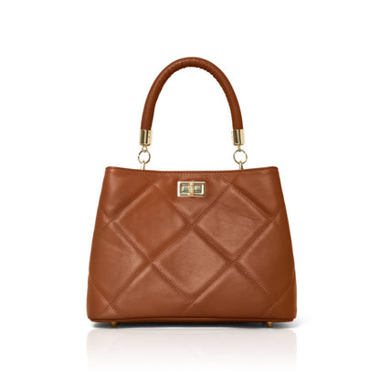 Daisy - quilted leather grab bag