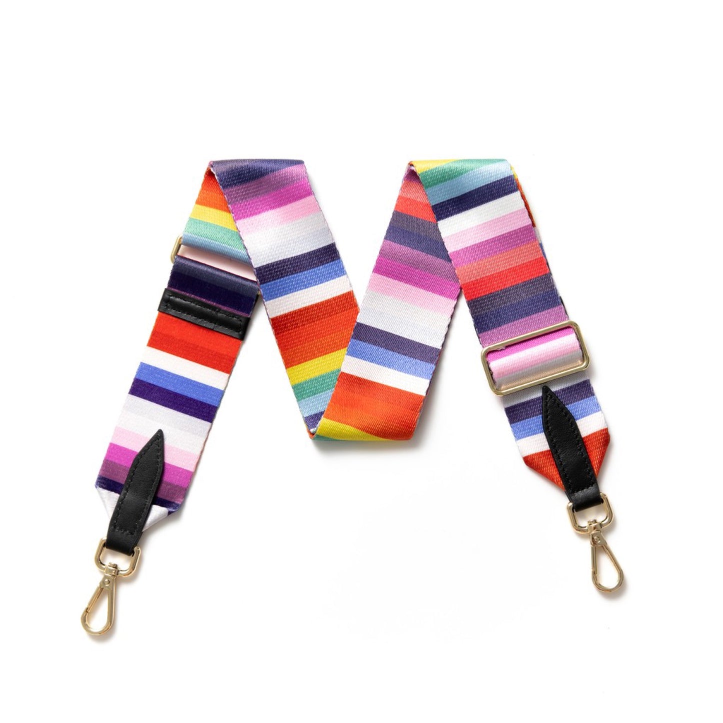 Bright stripe bag strap