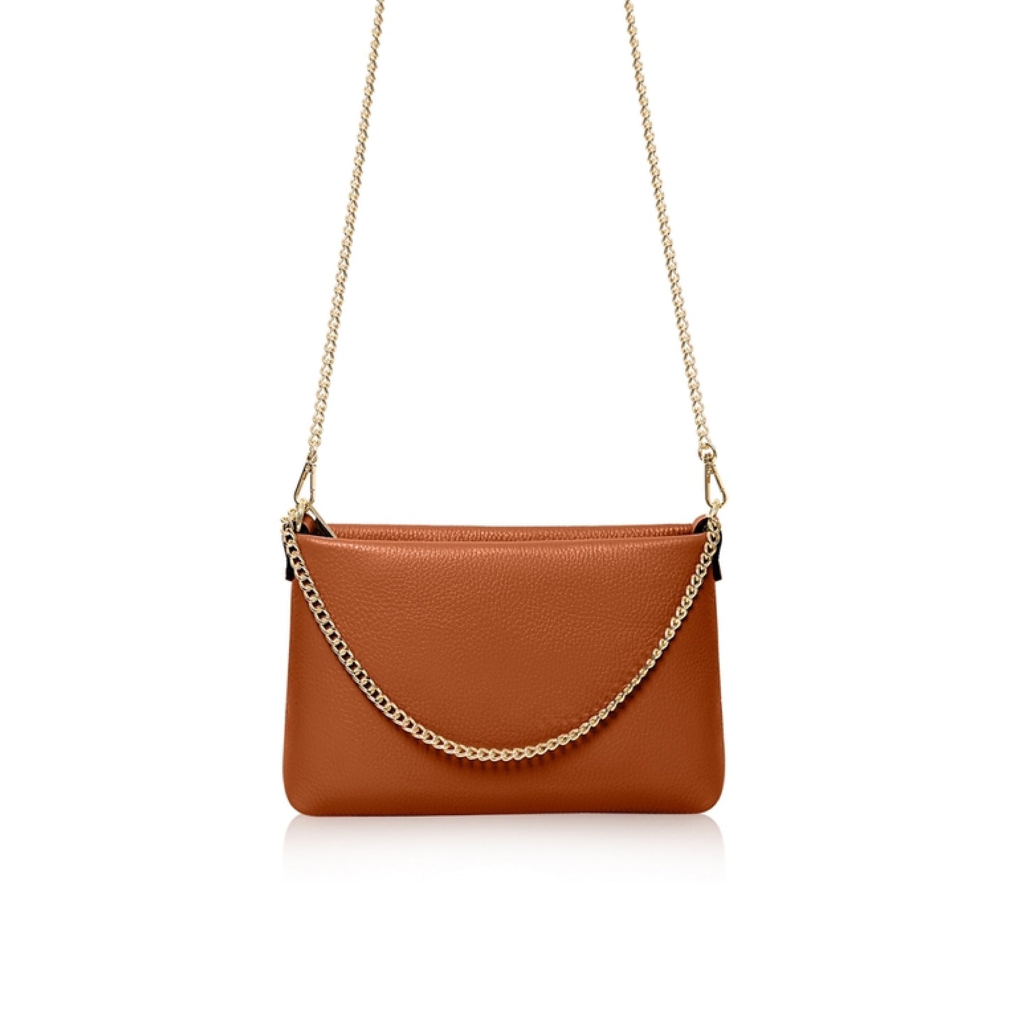 Chloe - gold chain leather handbag