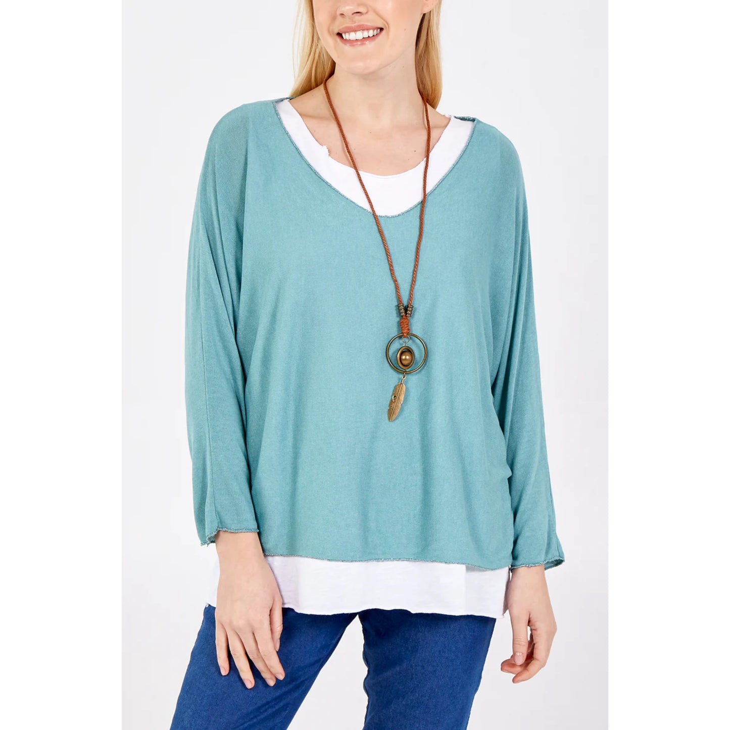 Double layer top - Sage green